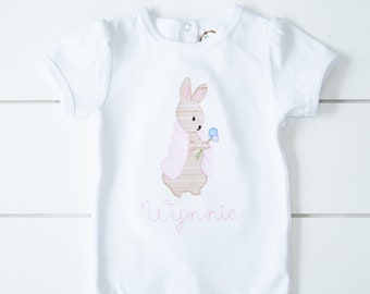Girl's Rabbit Shirt // Easter Rabbit Bodysuit