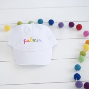 Child Name Hat // Youth Monogram Hat // Infant Embroidered Hat