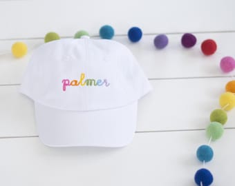 Child Name Hat // Youth Monogram Hat // Infant Embroidered Hat