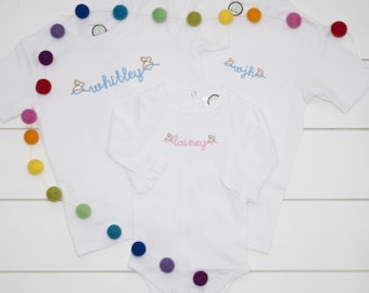Kid's Easter Shirt // Personalized Bunny Bodysuit