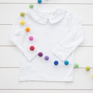 Boy’s Embroidered Collared Shirt // Boy&#39;s Monogram Collared Bodysuit