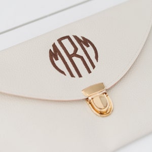 Monogrammed Envelope Clutch // Monogram Clutch image 4