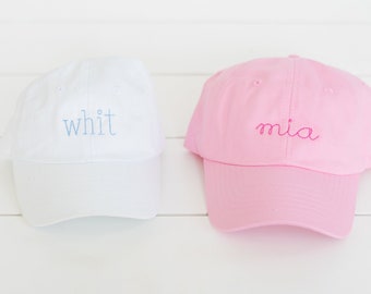 Child Name Hat // Youth Monogram Hat // Infant Embroidered Hat