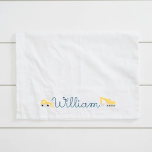 Personalized Toddler Pillowcase // Embroidered Toddler Pillowcase