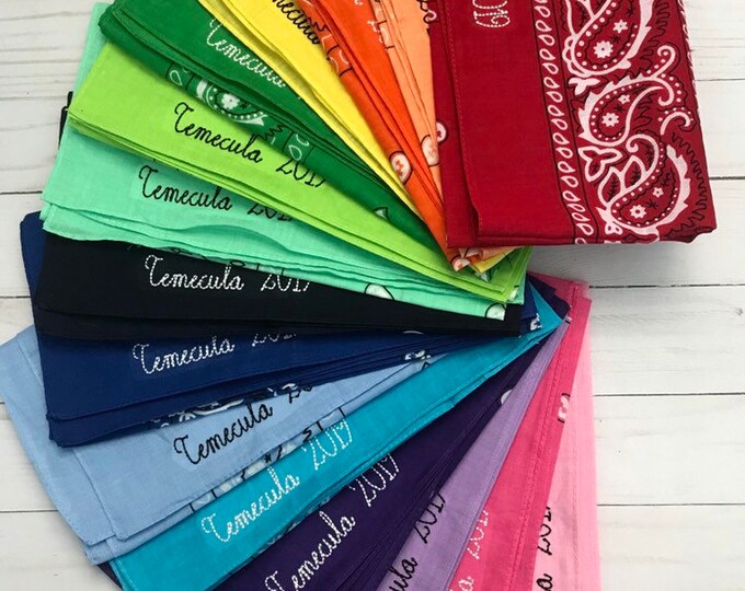 Personalized Bandana // Custom Bandana Etsy