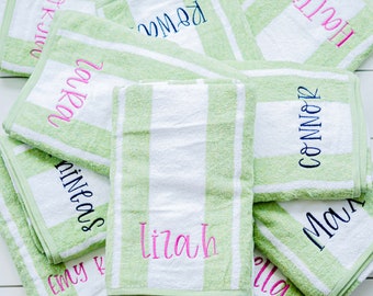 Monogram Beach Towel // Embroidered Beach Towel