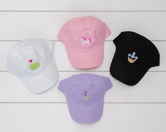 Children's Embroidered Hat // Youth Monogram Hat // Infant Embroidered Hat