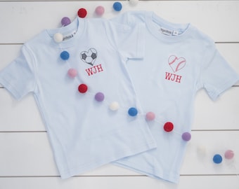 Boys' Valentine's Day Sport Shirt  // Valentine's Baseball Shirt