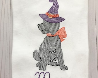 Halloween Puppy Bodysuit // Witch Puppy Shirt
