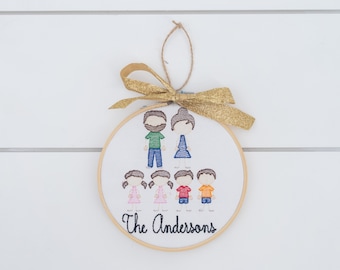 Personalized Family Ornament // Family Christmas Ornament