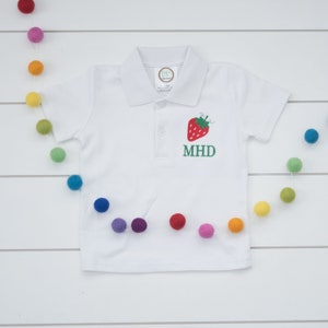 Boy’s Strawberry Polo // Boys Monogram Polo