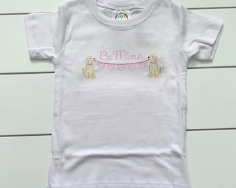 Girl's Valentine Shirt // Girl's Valentine Dog Bodysuit