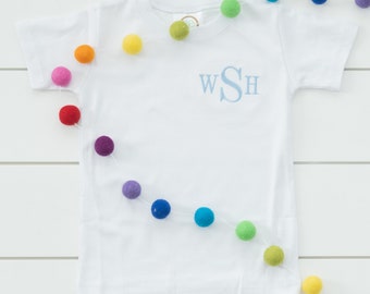 Boy’s Monogram Shirt // Boys Name Bodysuit