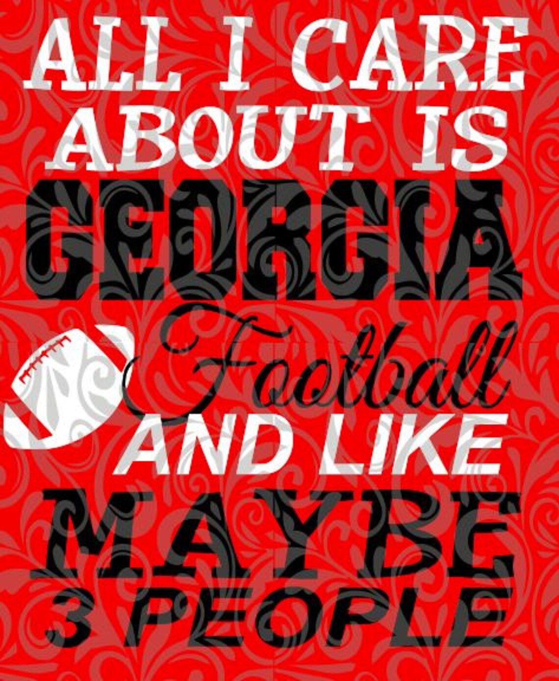 Georgia Football SVG cut file | Etsy