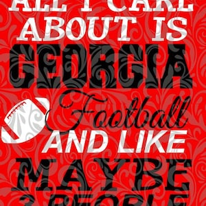 Georgia Football SVG archivo de corte