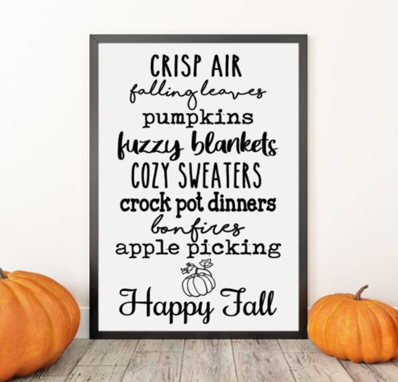 Fall Sampler SVG DXF PNG Cricut Silhouette Sublimation - Etsy