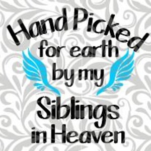Scelto a mano per la terra da Siblings, SVG, DXF, PDF Cut File