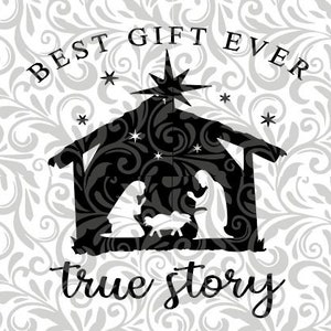 Nativity,Manger, Jesus Birth, Christmas  cut file, SVG, DXF, Cricut, Silhouette,