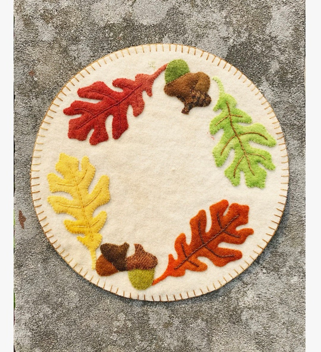 Autumn Wool Candle Mat Kit - Etsy