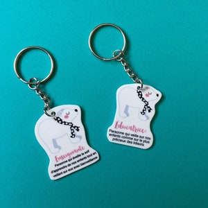 Polar bear keyring for teachers and educators