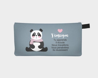 Pencil box - "Little panda" makeup pouch for teacher and educator