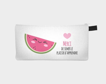 Pencil case / makeup case "Melon" for teachers and educators