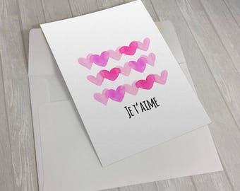 Valentine's card "I love you" in printable version