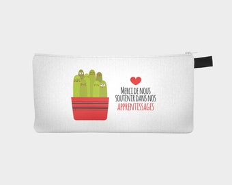 Pencil box / "Cactus Group" make-up case for teachers and educators