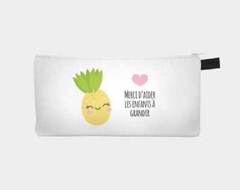 Pencil case / makeup case "Pineapple" for teachers and educators