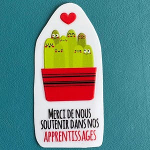 "Multiple Cactus" decal for teacher or educator