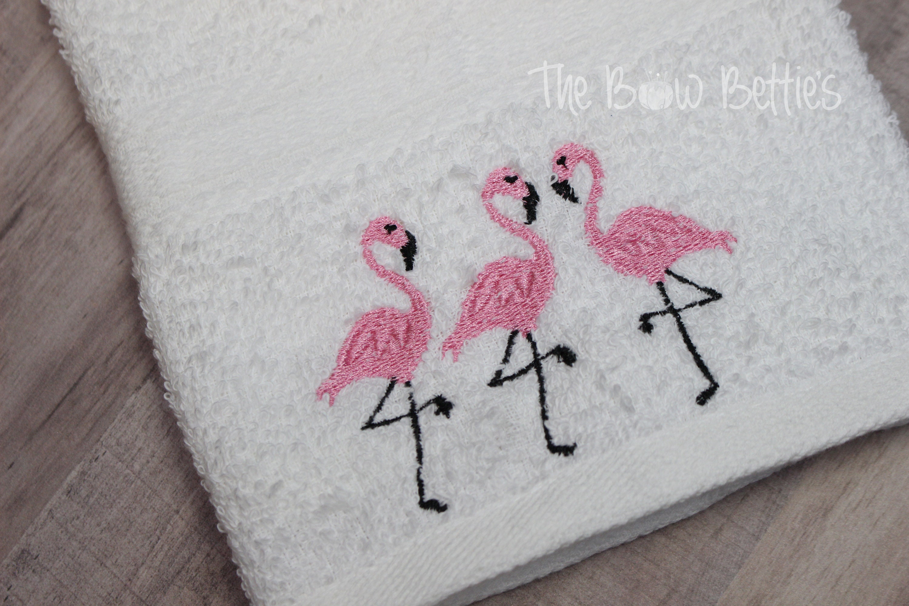 Flamingo Bathroom Decor Flamingo Hand Towel Flamingo Themed Etsy