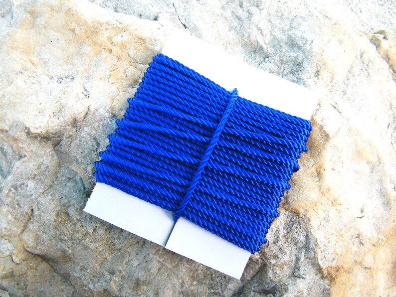 Catholic Retreat Craft Knotted Rosary Twine for one Rosary Bracelet Blue Knotted Rosary Bracelet Kit BRACELET KIT