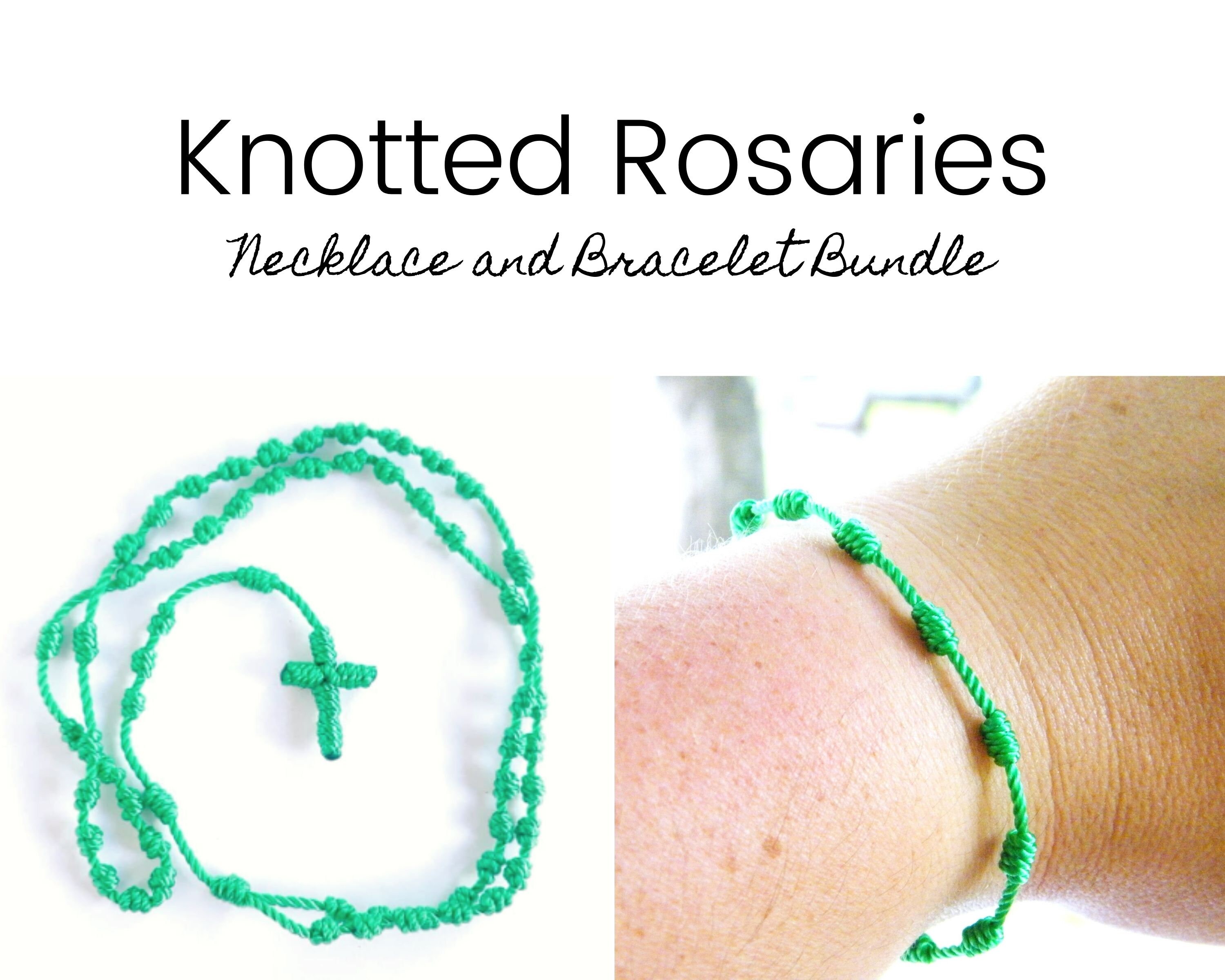 Knotted Rosary Bracelet, More Colors Just Added, Original Design - Etsy