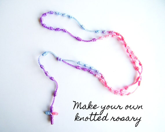 Make Your Own Knotted Rosary INSTRUCTIONS ONLY 
