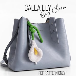 Adorno para bolso de cala: Patrón de ganchillo (PDF)