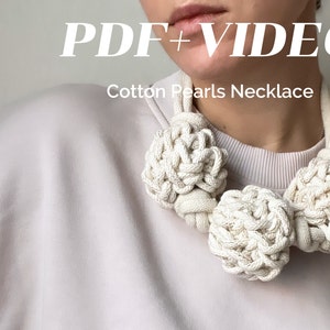 Crochet necklace pattern, jewelry making guide, crochet for beginners, step-by-step instructions, how to crochet, chunky necklace tutorial