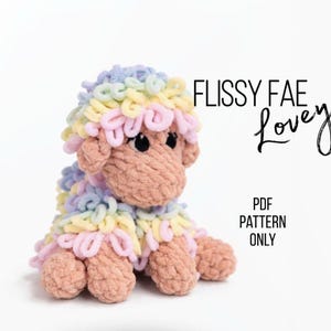 NO-SEW Sheep Lovey Häkelanleitung: Flissy Fae Snuggler (PDF)