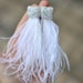 Statement Ostrich Feather Handmade Earrings