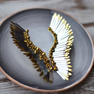 Eleganta Silver- & Guldänglavingar / Unika Dinglaörhängen bild 7