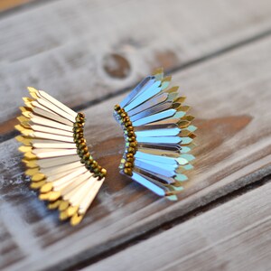 Eleganta Silver- & Guldänglavingar / Unika Dinglaörhängen bild 10