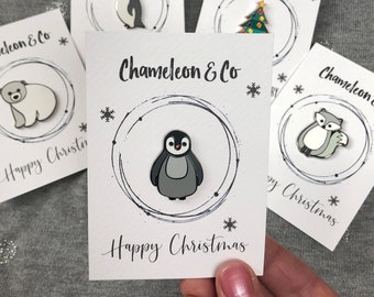 Christmas Enamel Pin Badge - Christmas Pin Badge - Xmas Enamel Pin Badge - Xmas Pin Badge - Christmas Badge - Xmas Badge - Festive Pin