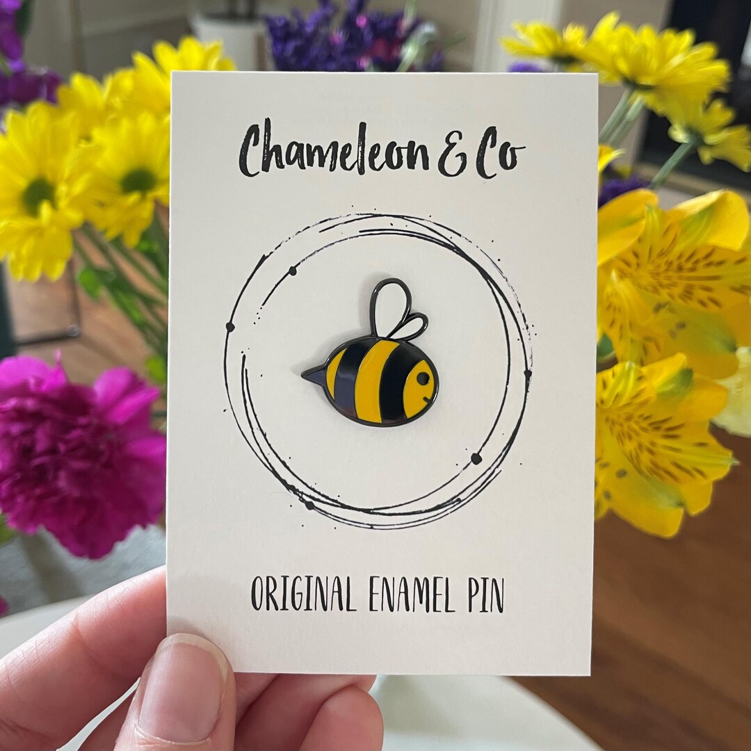 Bee Enamel Pin Badge - Etsy UK