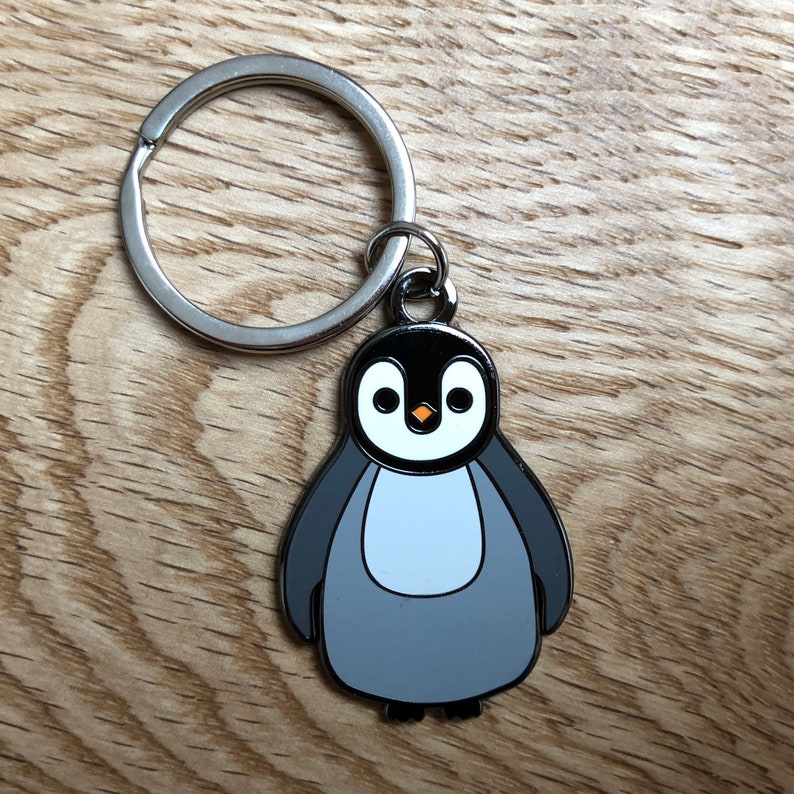 Penguin Key Ring Cute Key Ring Animal Key Ring Christmas Etsy