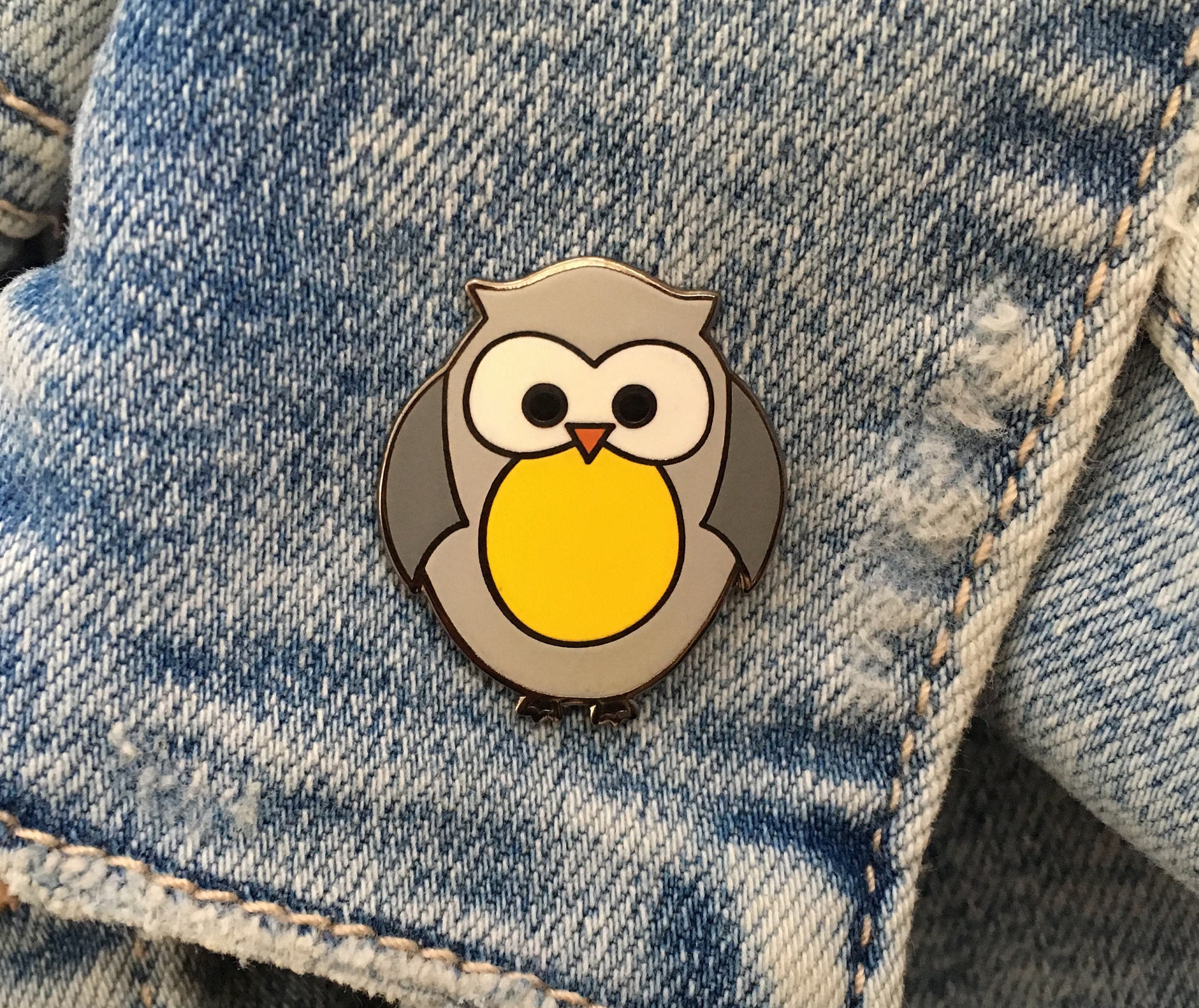 Owl Pin - Owl Enamel Pin - Owl Badge - Owl Pin Badge - Owl Enamel Pin Badge - Owl - Owl Lapel Pin -