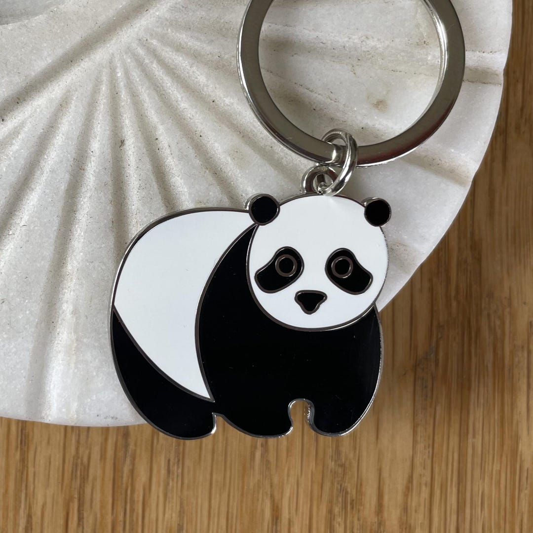 Panda Keyring, Panda Key Chain, Panda Accessory, Panda Gift - Etsy UK