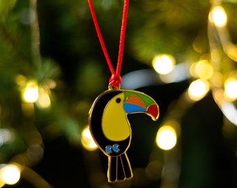 Toucan Christmas Decoration - Toucan Hanging Decoration -  Toucan Christmas Bauble - Toucan Christmas Tree Decoration