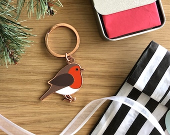 Robin Remembrance Gift, Robin Memorial Gift, Robin Keyring Remembrance Gift, Robin Keyring Memorial Gift