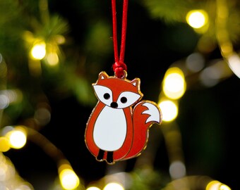 Fox Christmas Decoration, Fox Hanging Decoration, Fox Christmas Bauble, Fox Christmas Tree Decoration, Fox Xmas Decoration, Fox Xmas Tree