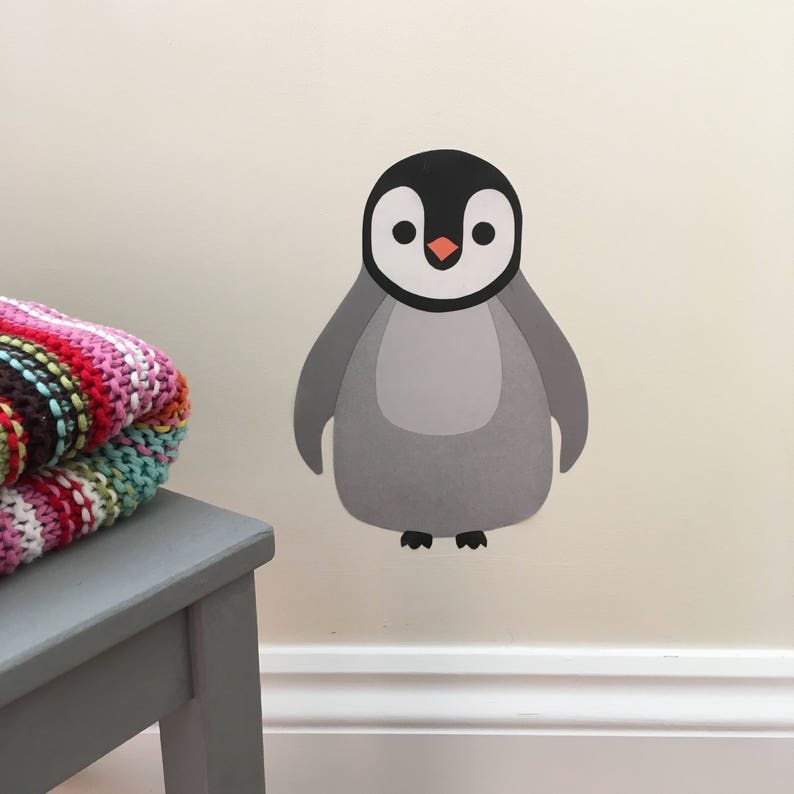 penguin decal penguin wall sticker baby penguin penguin | etsy