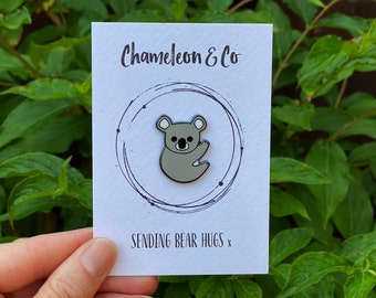 Koala Enamel Pin, Koala Pin Badge, Koala Badge, Koala Lapel Pin, Koala Jewellery, Koala Accessory, Koala Gift, Koala Brooch, Koala Gift